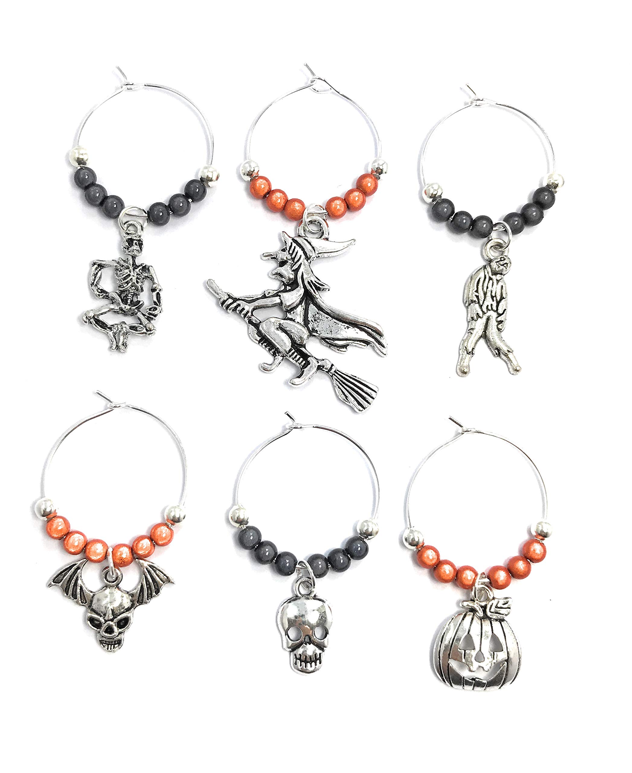 Libby's Market Place Halloween Party Glass Charms with Gift Box, 9x18, enamel