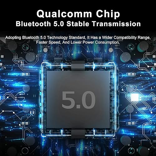 Miniatura 2 de Easesuper Motorcycle Helmet Bluetooth Headset, Bluetooth 5.0 Helmet Headset, Outdoor Headset with Ipx6 Waterproof, Noise Reduction Wireless