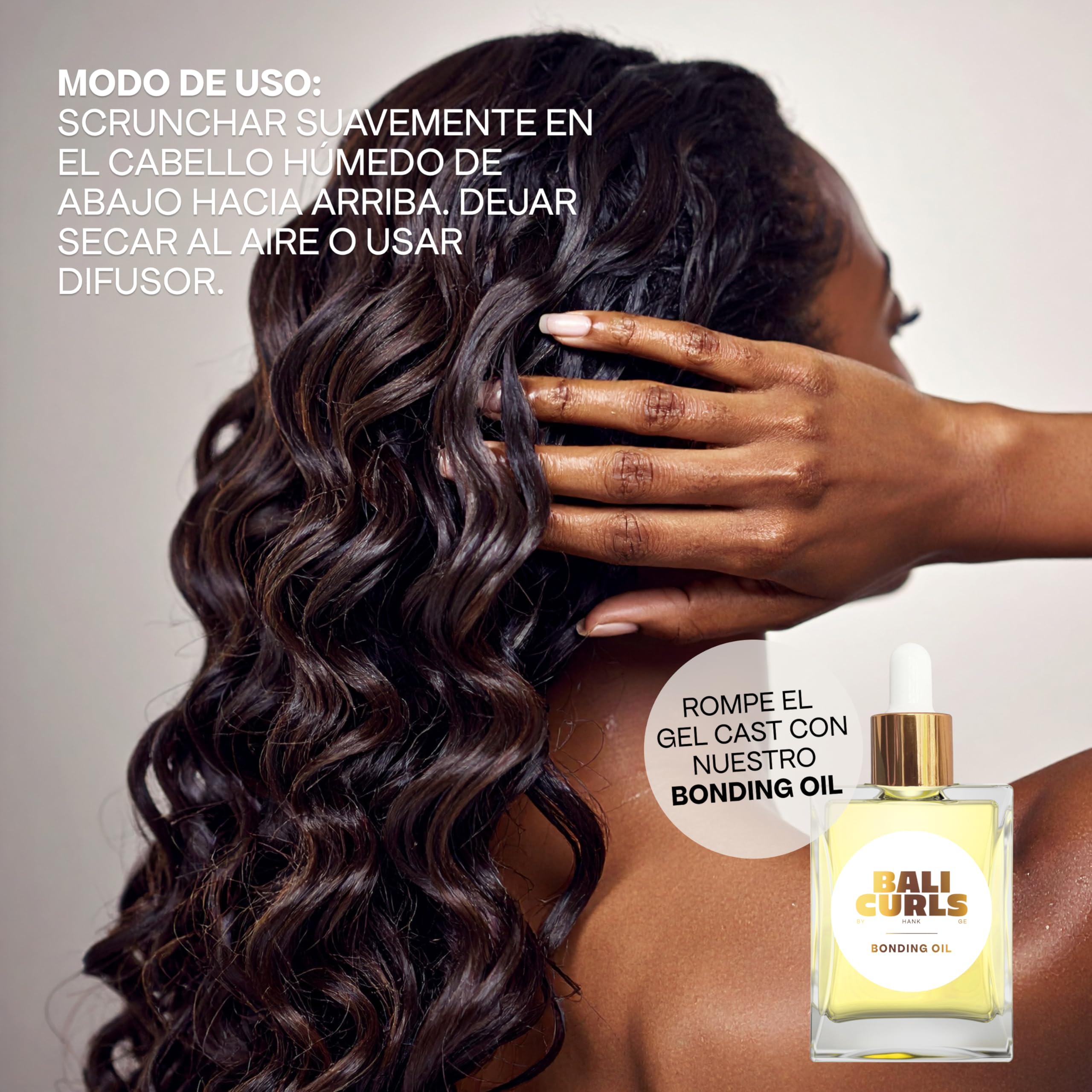BALI CURLS Gel definidor de rizos - Gel definidor de rizos con extracto de linaza e ylang ylang - Gel vegano para rizos suaves y definidos - Cuidado de los rizos naturales - 150ml — view 7