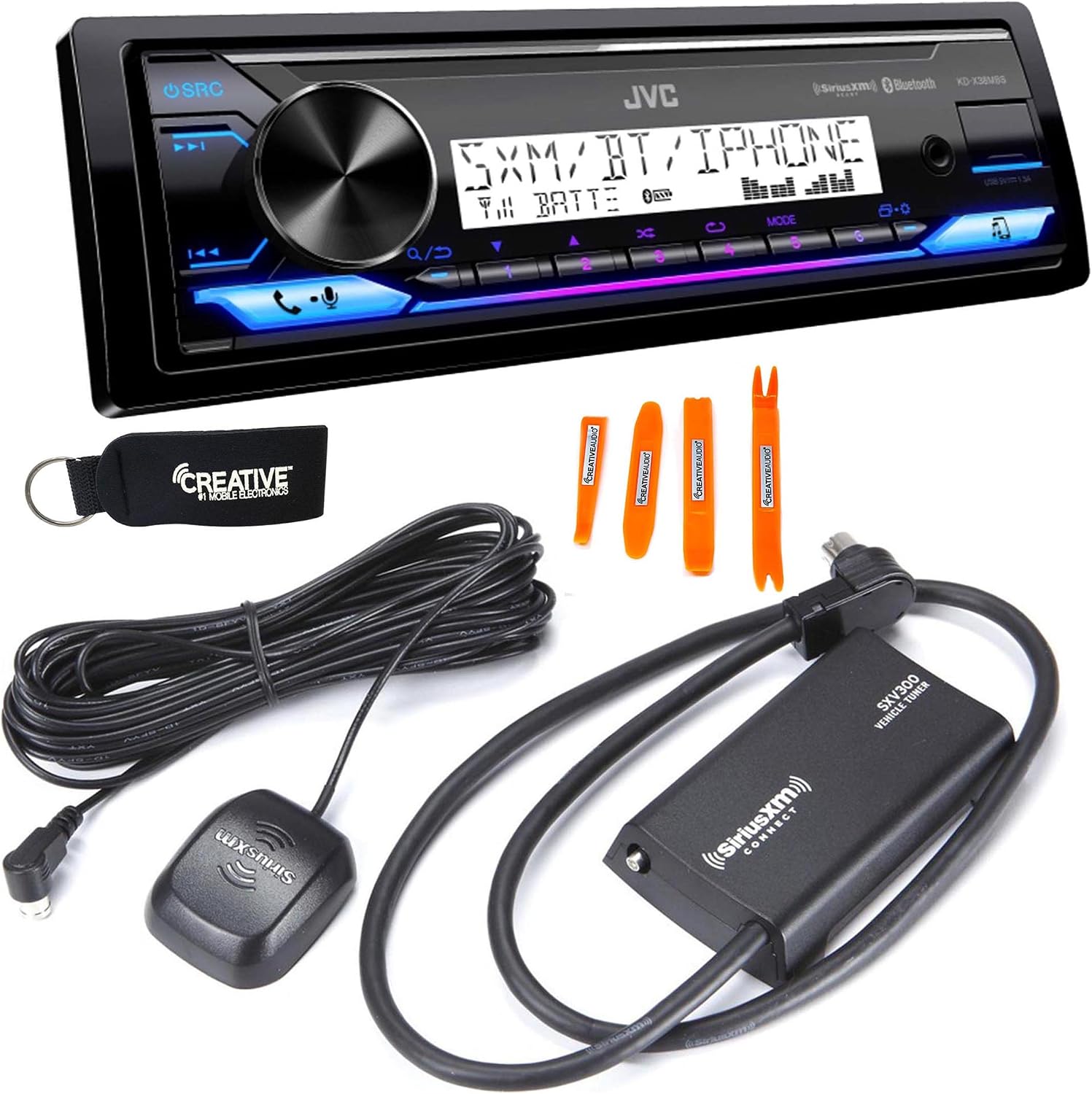 JVC KD-X38MBS Radio Digital Marino con Bluetooth y USB