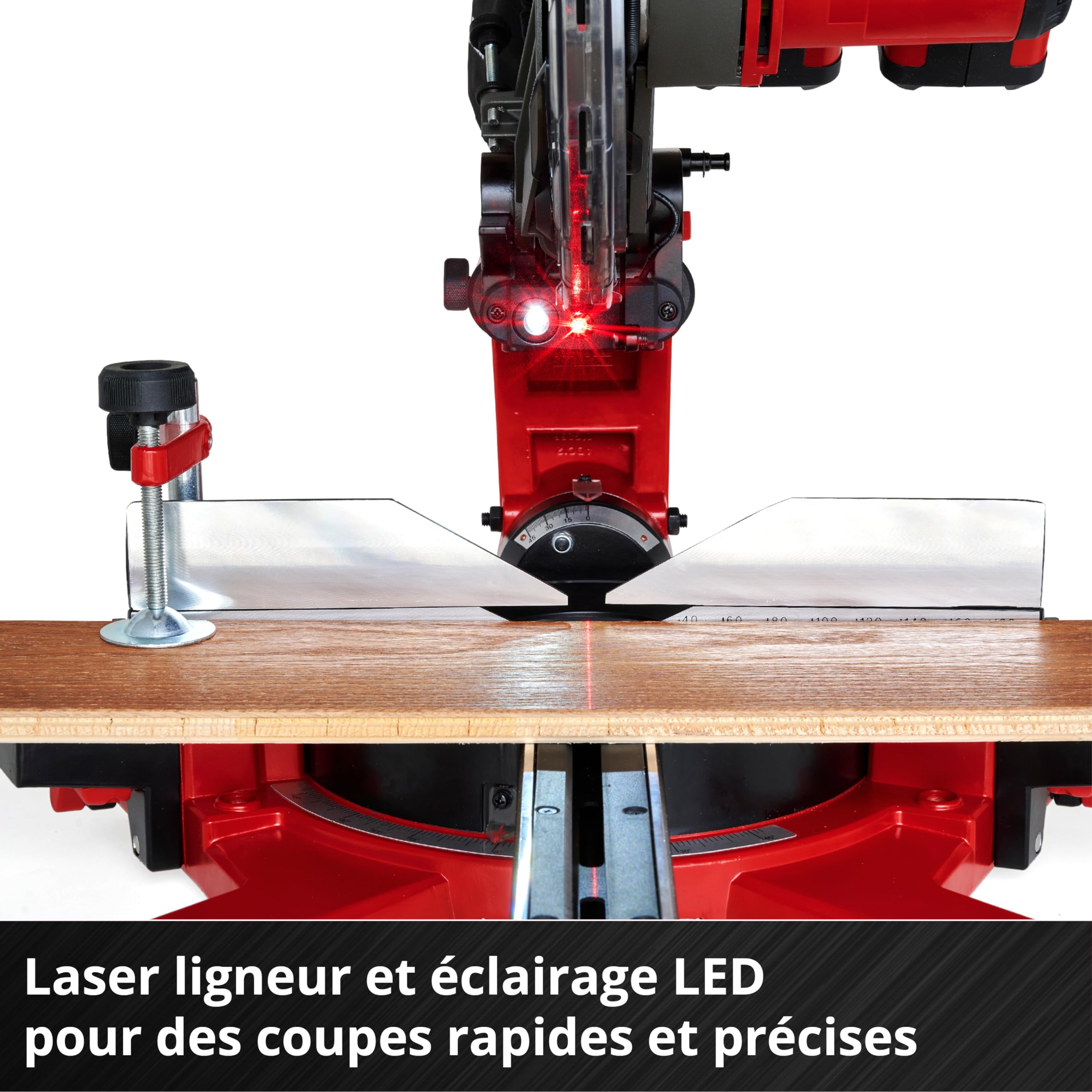 Einhell TE-SM 36/10 L Li-Solo Scie à onglet coulissante sans fil 36 V lame 254 mm 3800 tr/min laser ligneur