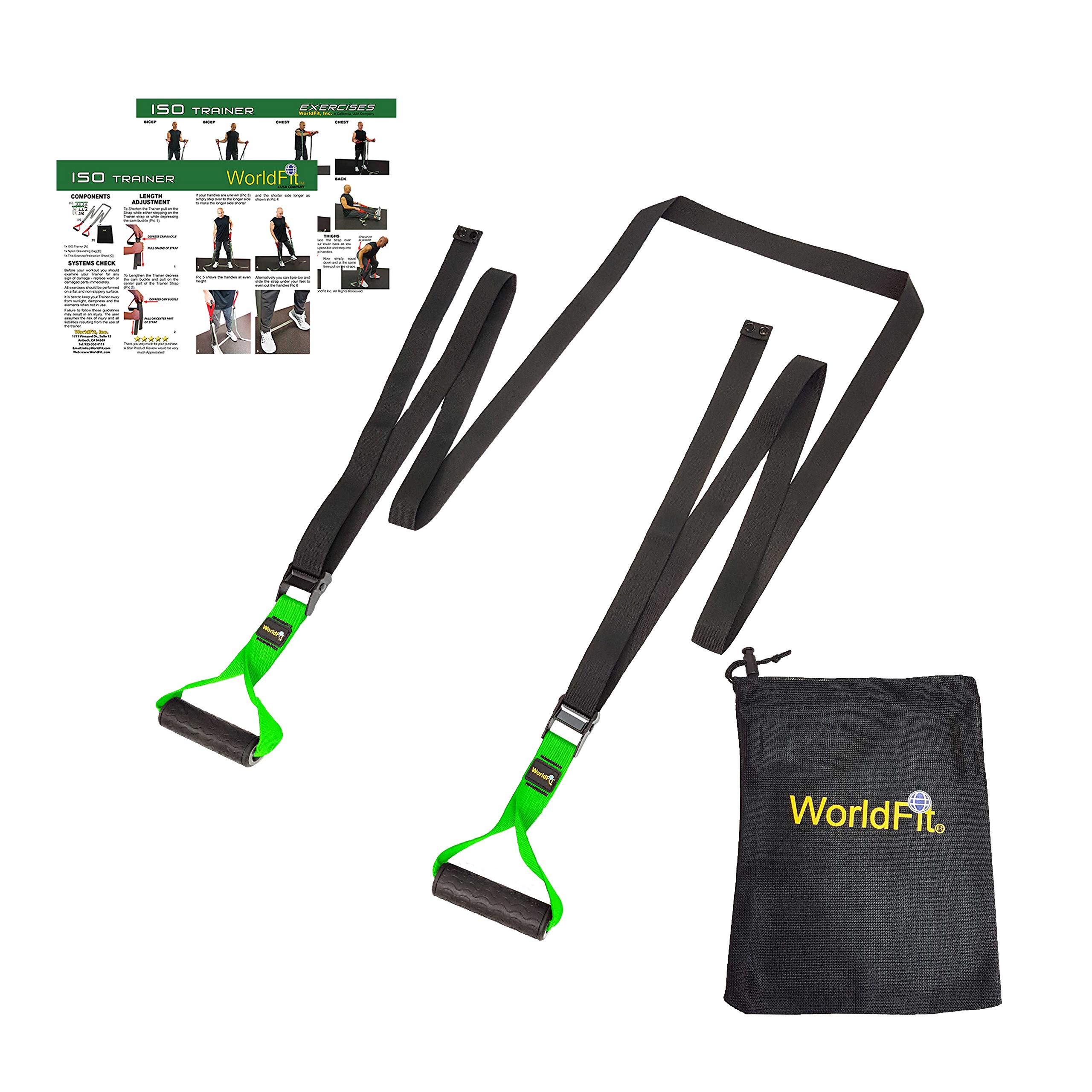 WorldFit ISO Trainer - Isometric Exercise for Strength Training, Stretching, Yoga, Pilates - a USA Company