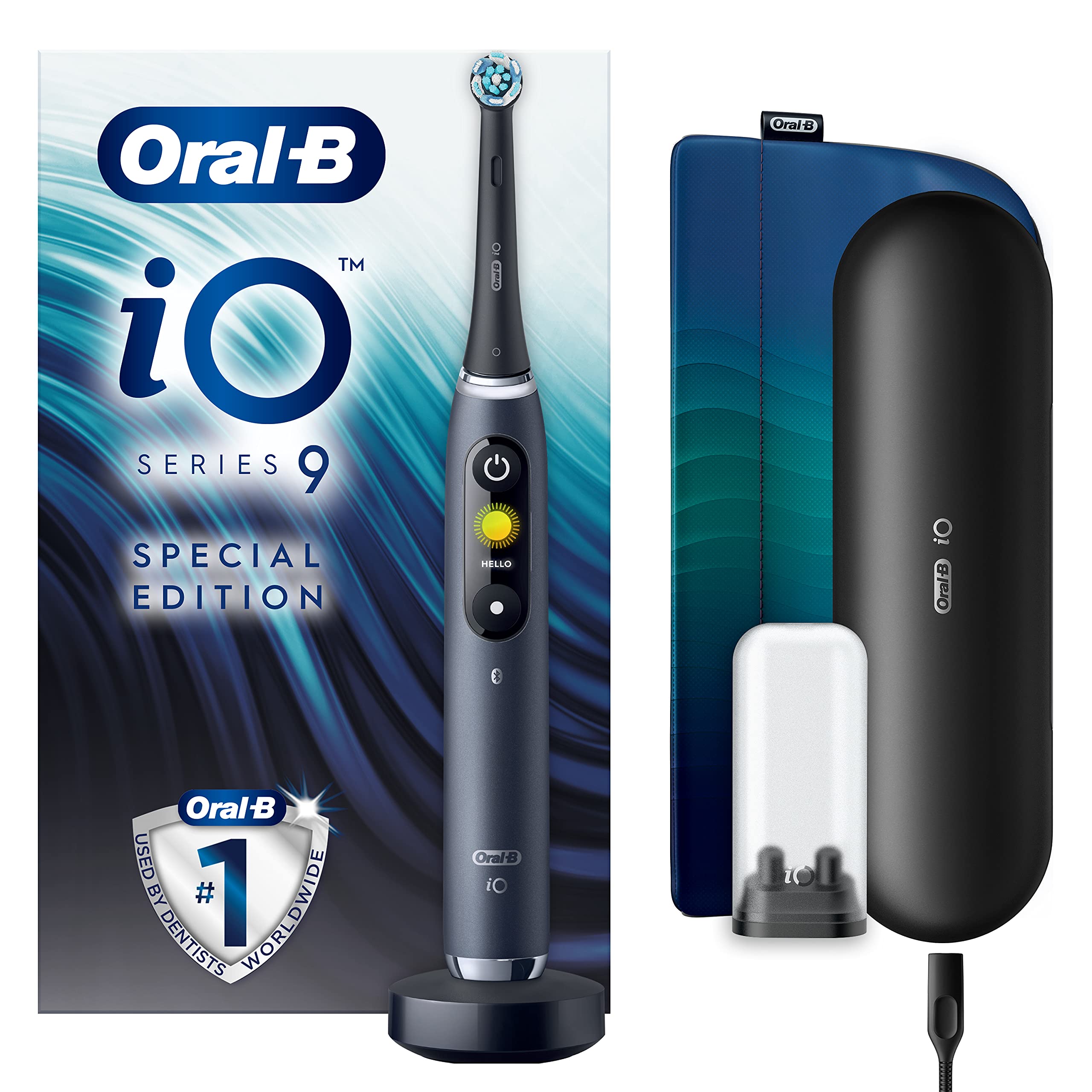 Buy Oral-B Special Edition iO 9 -Black Electric Toothbrush, 1 High End ...