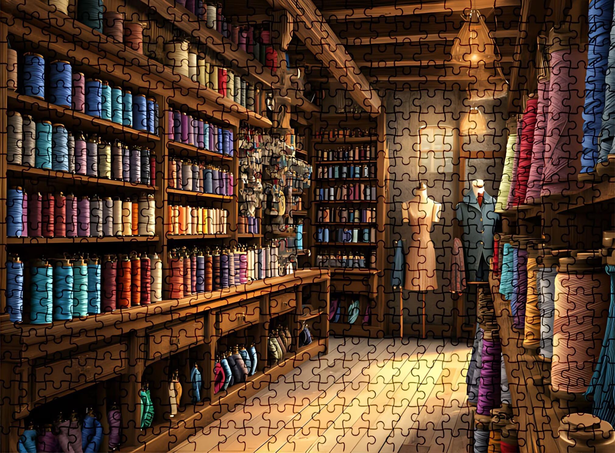 Puzzle 3000 elementów, drewniane puzzle dla dorosłych – Impossible Puzzle 122 x 81 cm, niffy myślenie i sport myślenia dla kobiet i mężczyzn, gra rodzinna na wieczory z grami, prezent dla kobiet