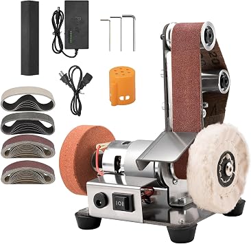 Sbestily 3-in-1 Mini Belt Sander Grinder Machine, Electric Knife Sharpener