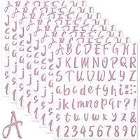 Vista 14 de 576 piezas de 8 hojas de calcomanías de letras de graduación, letras de vinilo autoadhesivas, calcomanías de números del alfabeto, calcomanías