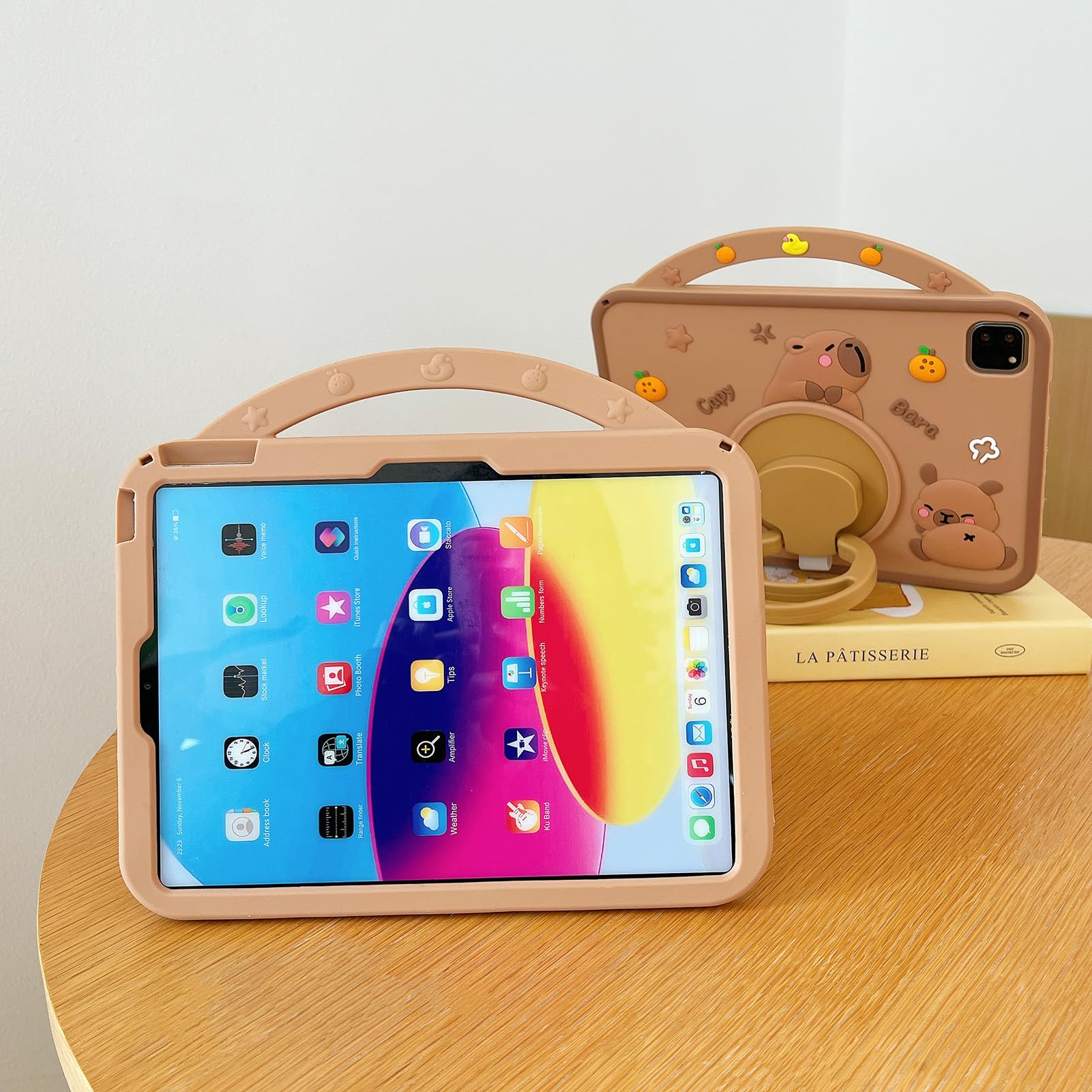 Capybara Çocuk Kılıfı ile Uyumlu iPad 9./8./7. Nesil 10,2 inç