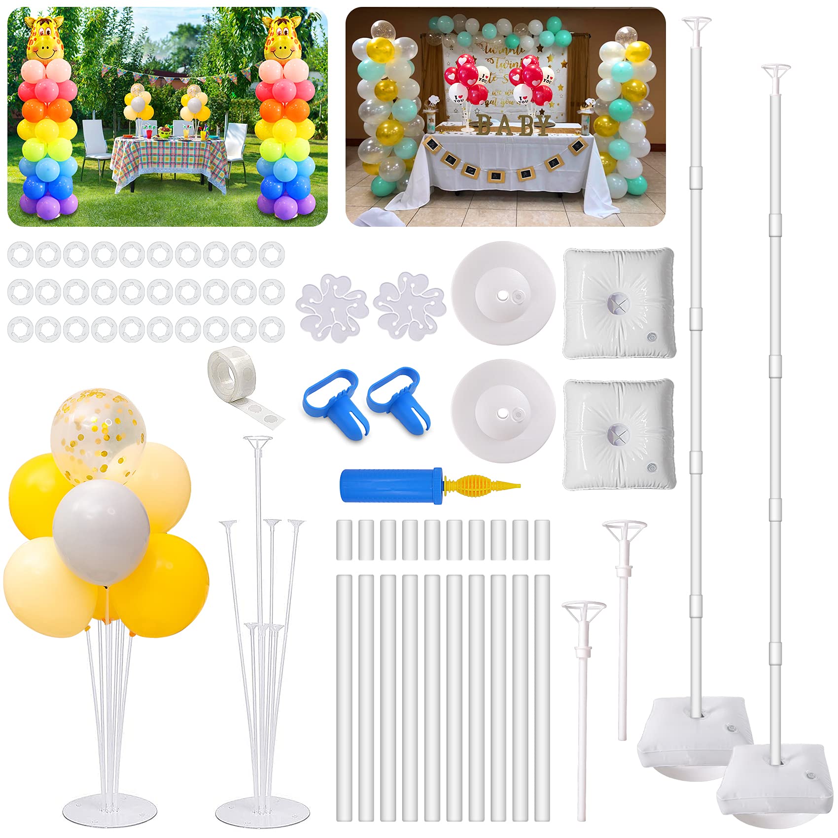 Buy Kusamue Balloon Column Kit & Table Stand Set 2 Set 63 Inch