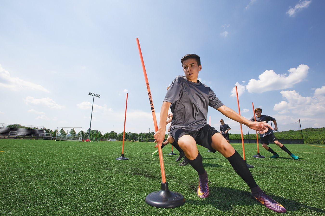 Kwik Goal Premier Coaching Sticks (Blue) : Soccer Training Aids : Sports & Outdoors