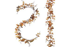 2 Pack Fall Maple Leaf Garland