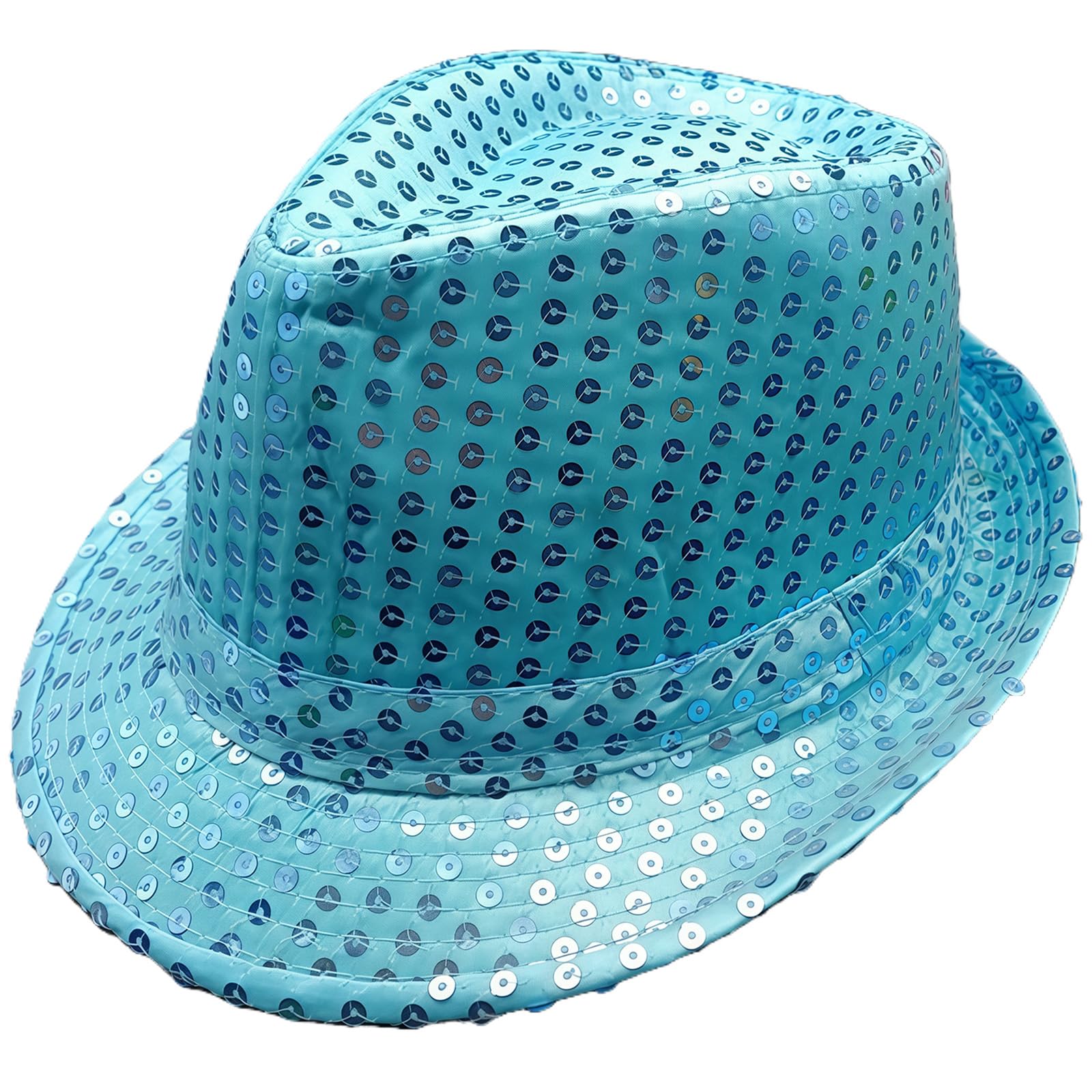 AWAVM Costume Hat for Boy Girls Western Jazz Dance Hat (Blue)