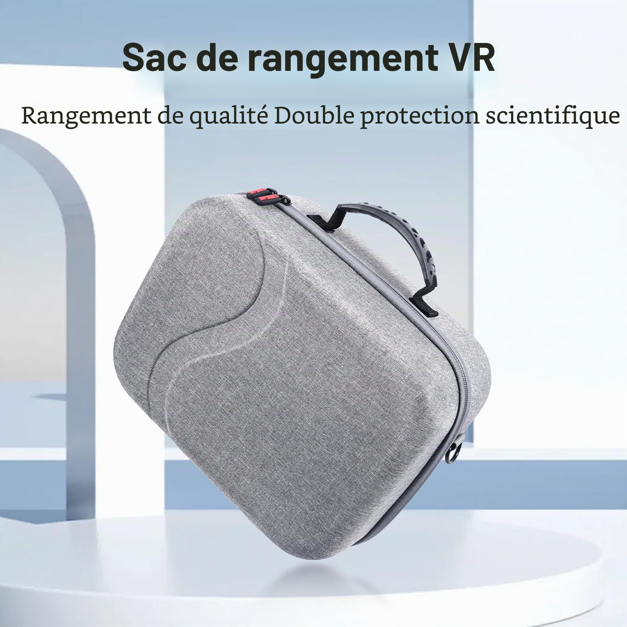 Grand étui de transport pour Meta Quest 3S, étui de voyage rigide compatible avec BOBOVR S3 Pro/Kiwi, manette Oculus Quest 3S et autres accessoires, grand sac de voyage à coque rigide (taille XL,