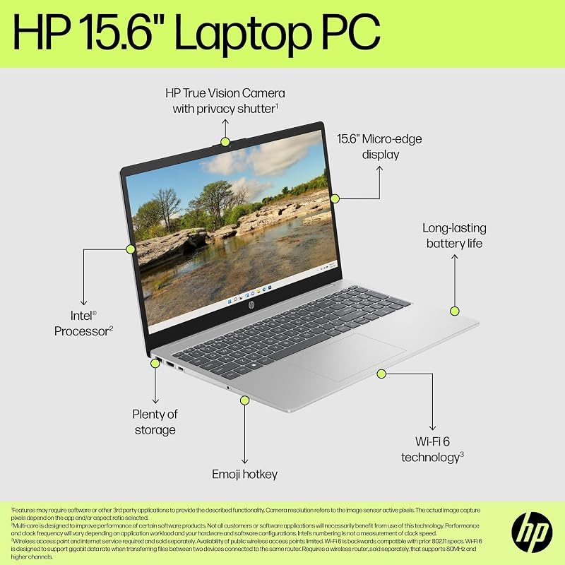 HP Laptop Computer with Intel N100, 8GB RAM & 256GB SSD, Microsoft Office 365, for Daily School and Home use, AI-Ready, Video & Photo Editing, Long Battery Life & Fast Charging, Windows 11 Home image 6