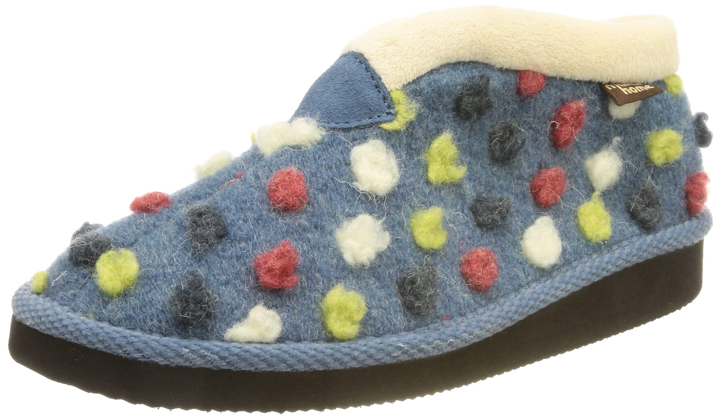 Manitu Home Women's 340010-51 Slippers, blue, 2/2.5 UK