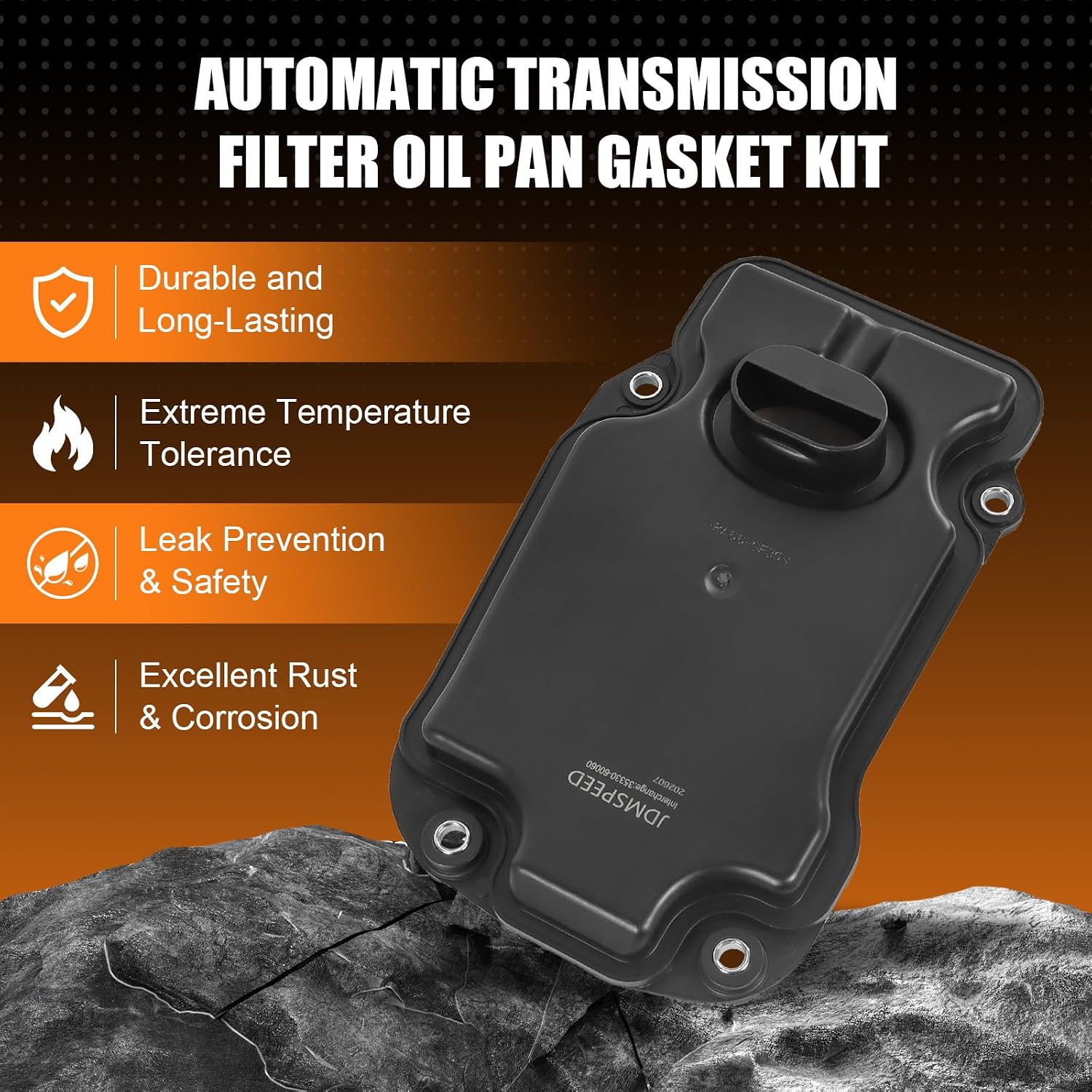 JDMSPEED AB60E AB60F Automatic Transmission Filter Oil Pan Gasket Kit | Compatible with Toyota Tundra/Sequoia for Lexus GS430 GX460 LX570 2006-2019 4.0 4.3 4.6 5.7L Replaces#35330-60060 353300C010