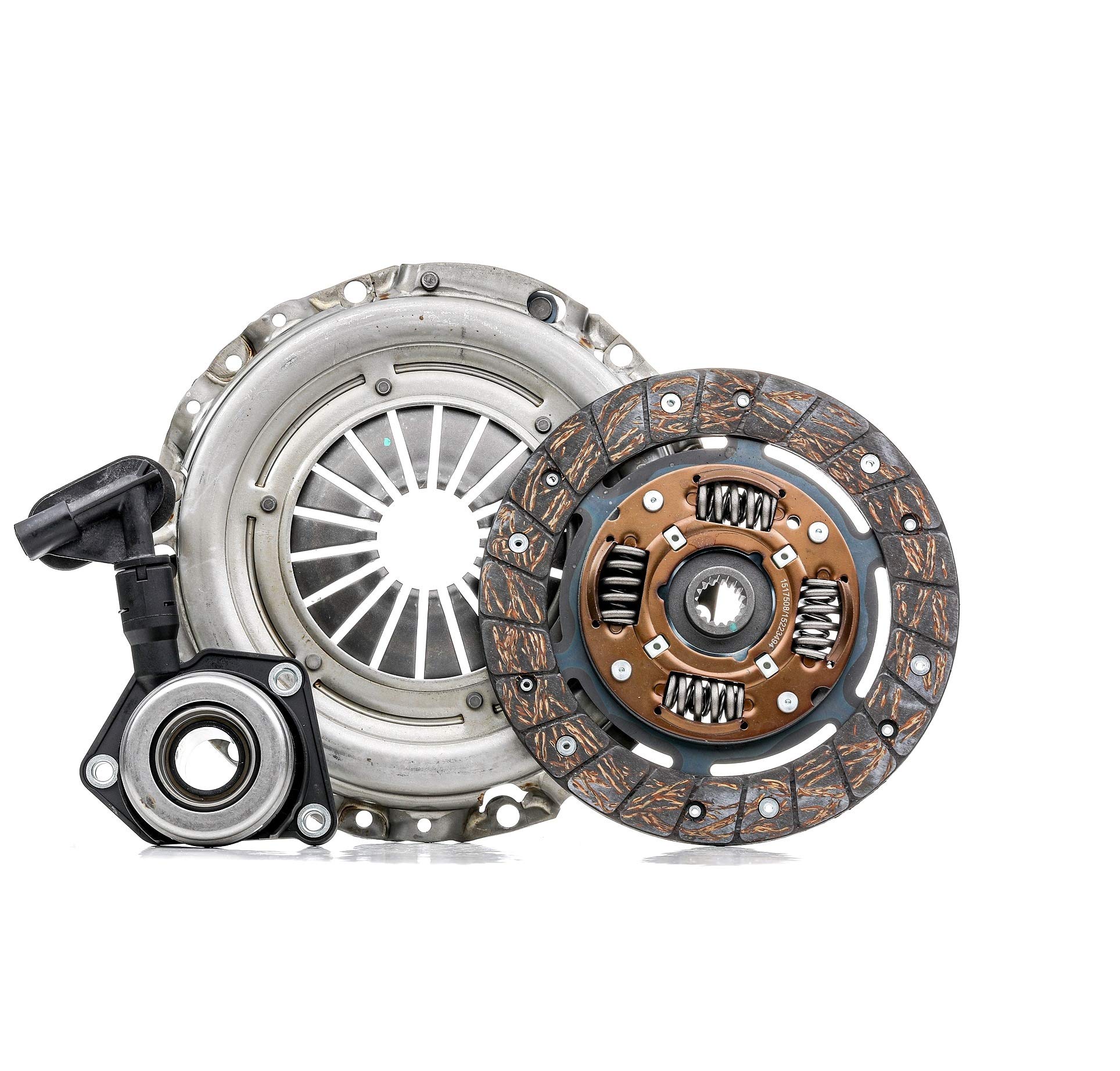 RIDEX 479C0416 Kit d'embrayage avec butée hydraulique avec mécanisme d'embrayage avec disque d'embrayage Compatible avec FORD Fiesta Mk5 3/5 portes JH1, JD1, JH3, JD3