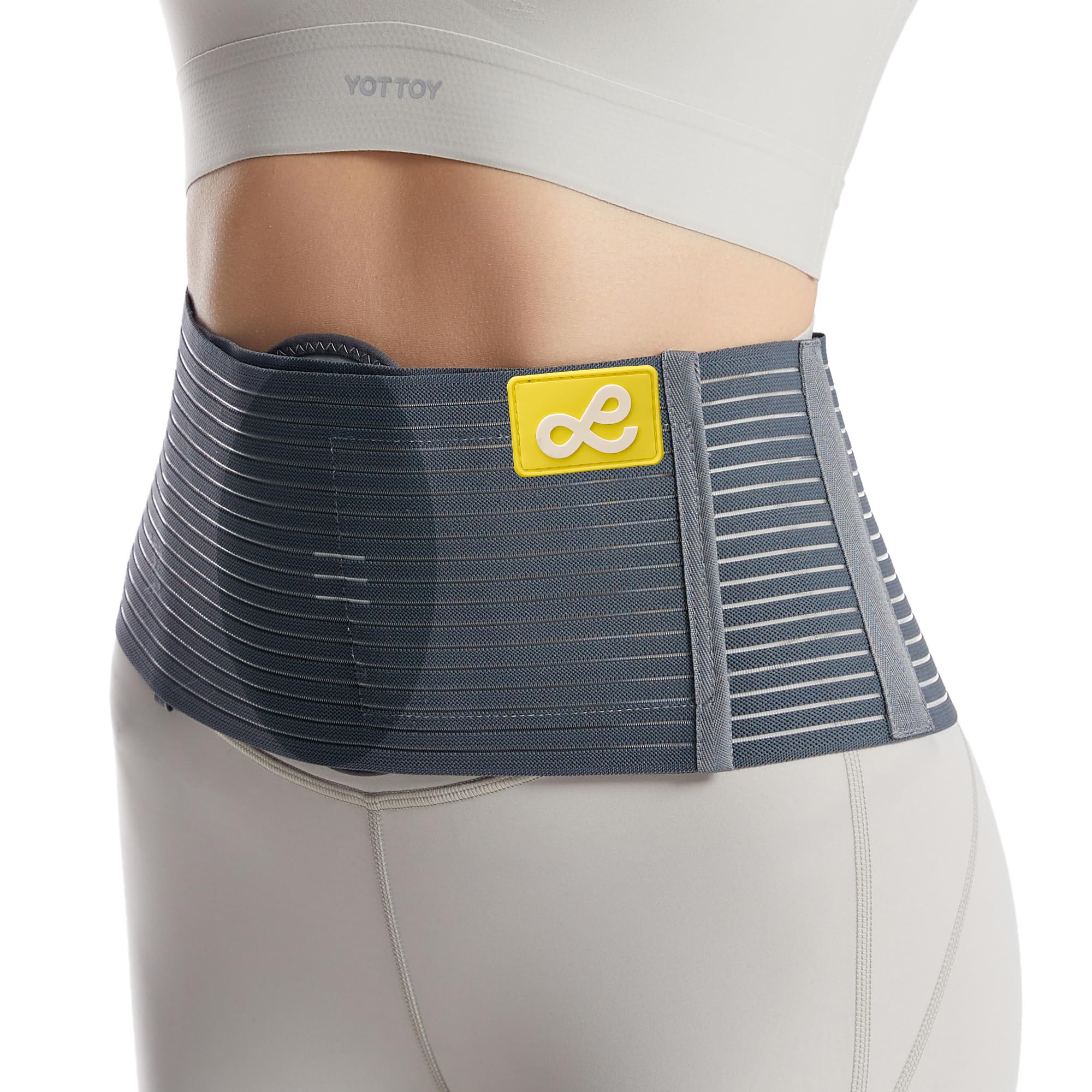 Ceinture hernie ombilicale. Ceinture abdominale medicale pour hernie ombilicale. Gaine abdominale orthopédique avec soutien ombilical(L/XL)