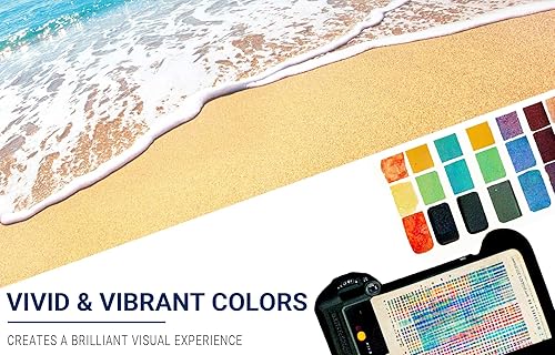 Miniatura 4 de Allenjoy Fondo de playa tropical de 7 x 5 pies, diseño de hojas de palmera de Luau, isla del océano, escena del mar, telón de fondo para fotografía