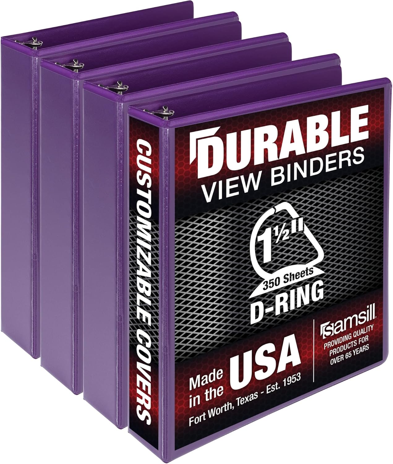 Samsill Durable 1.5 Inch Binder, Made in the USA, D Ring
