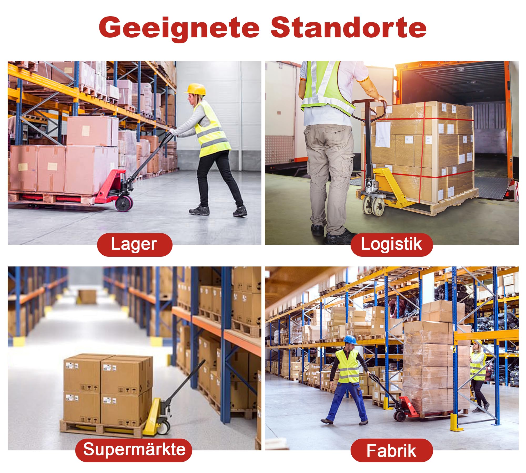 bimiti 2 Stück Hubwagenrollen Polyurethane/PU Ø200 x 50 mm, Achse 20 mm inkl. Kugellager Rollen für Hubwagen Ersatzrollen, Swivel Castor for Pallet Trucks,Max. Belastung 3000 KG