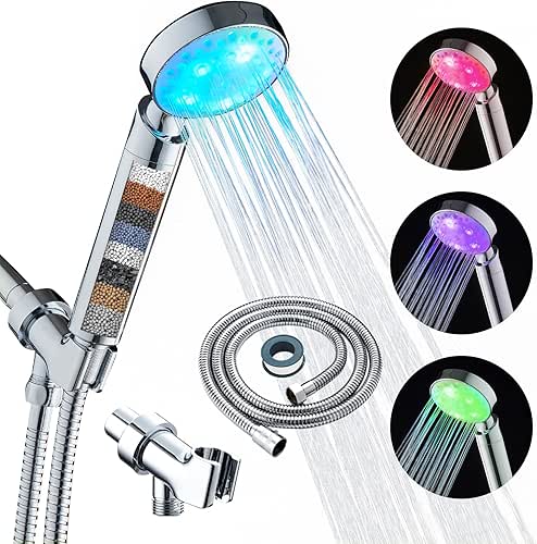Pommeau de douche Kairey LED 7 couleurs changeantes