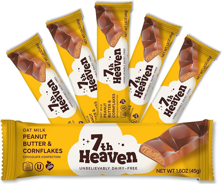 Amazon.com: 7TH HEAVEN Vegan Oat Milk Chocolate Snack Packs - Non