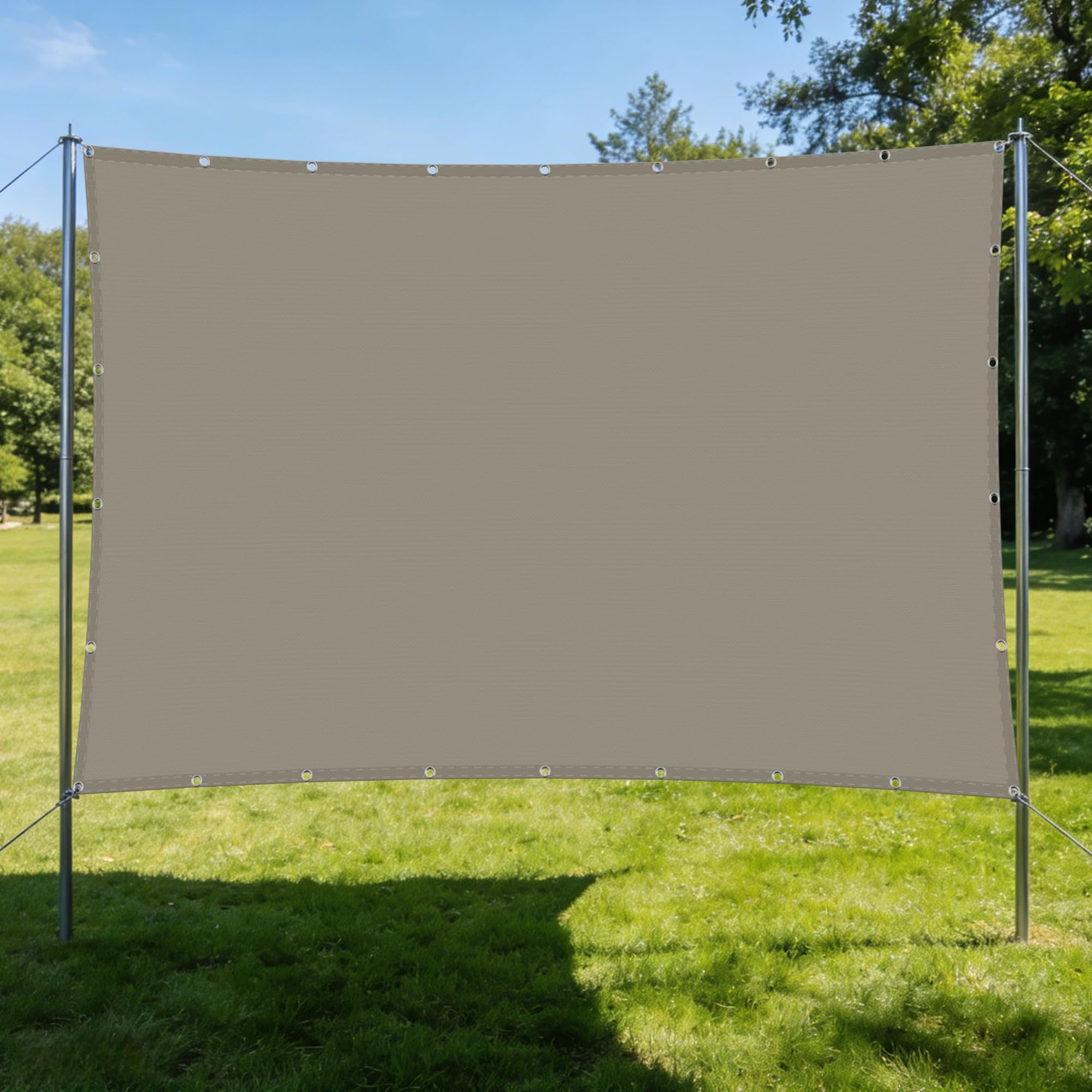 Voile d'ombrage balcon et extérieur 140 x 600 cm pour créer un coin d'ombre frais