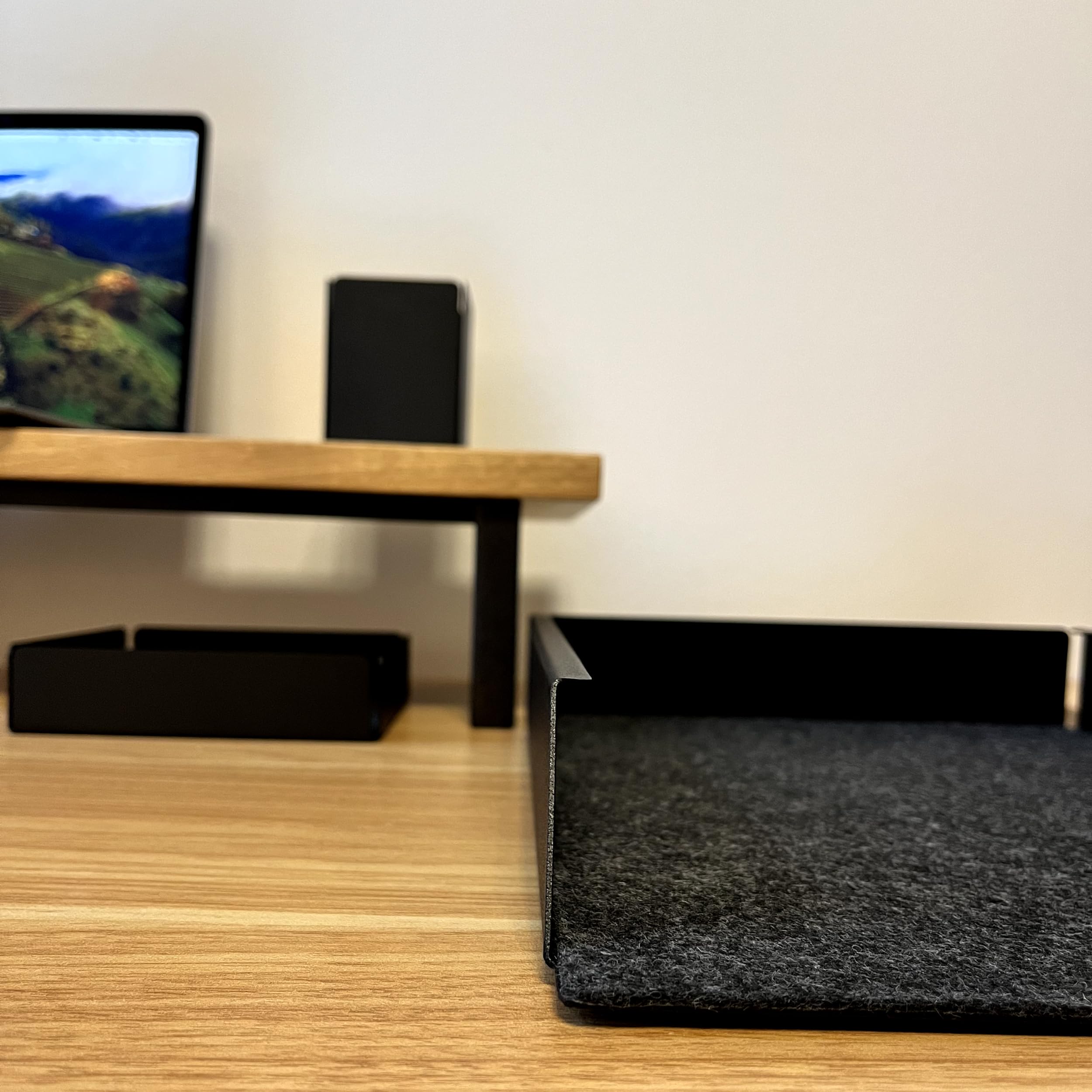 Schreibtisch Ablagen 3er Set: Stiftehalter, Dokumentenablage & Kleine Ablage | Schreibtisch Organizer 3-teilig | Ordnung System Arbeitsbereich Büro