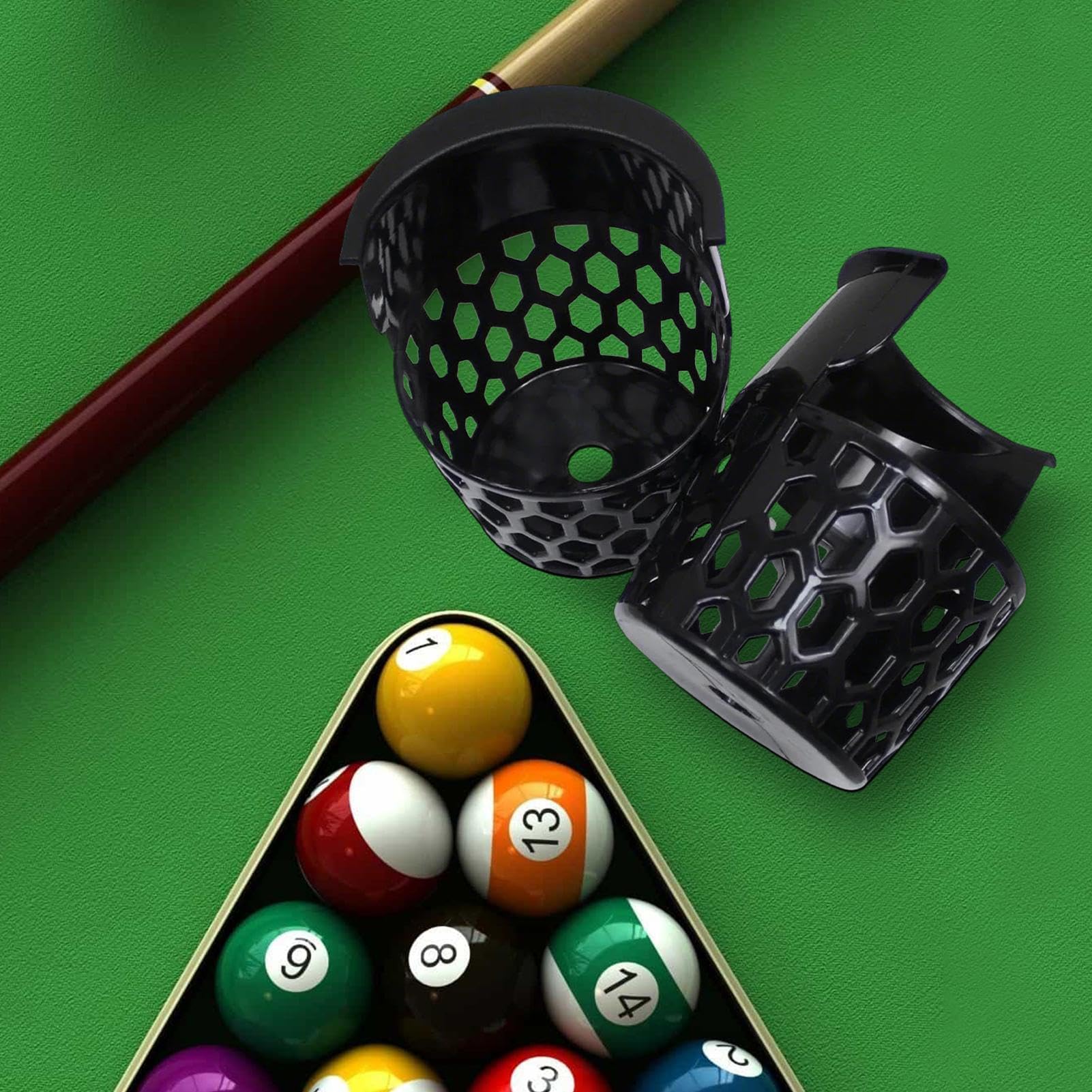 Cesta de billar, bolsillos de billar - 6x drop palliad billiard Storage Net, Accesorios de mesa de billar