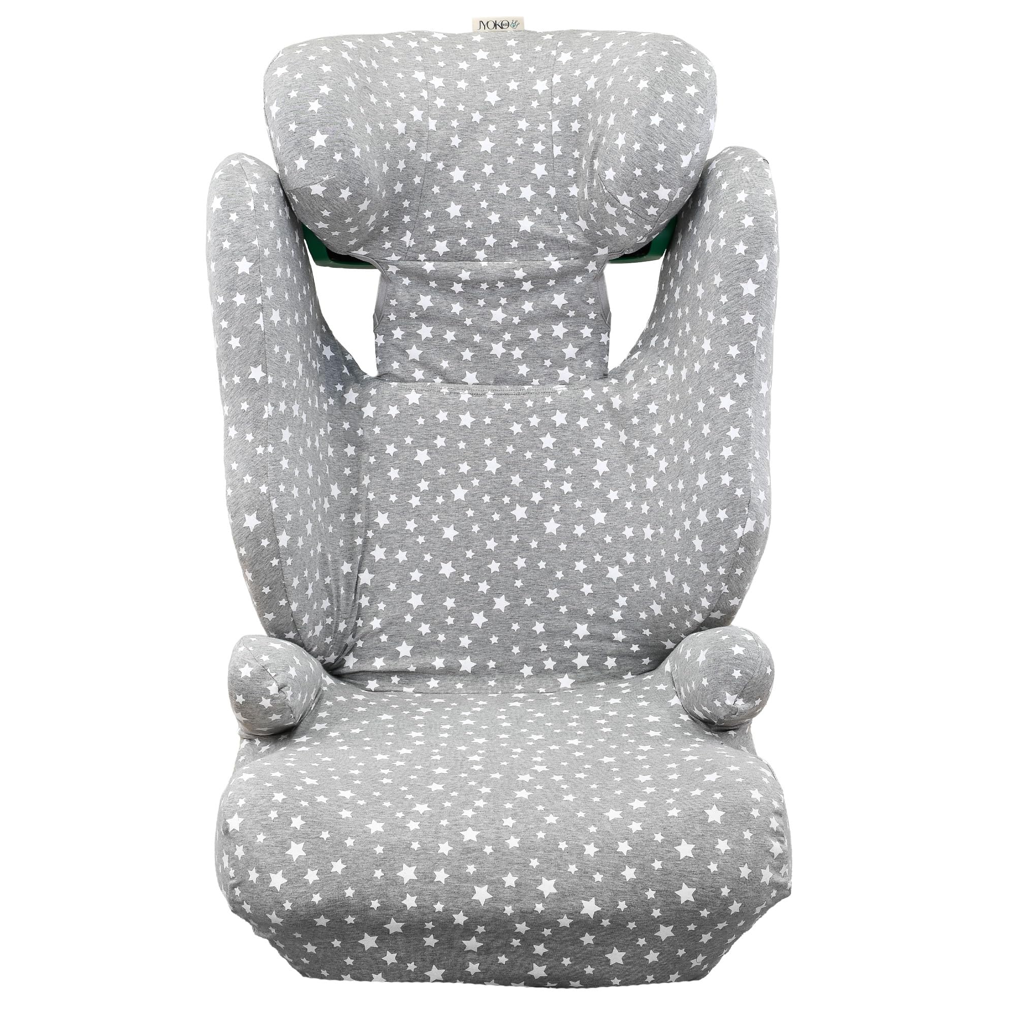 JYOKO KIDS Fodera per Seggiolino auto Compatibile con Klippan Triofix, Century, Maxi (Grey Stone, KLIPPAN CENTURY)