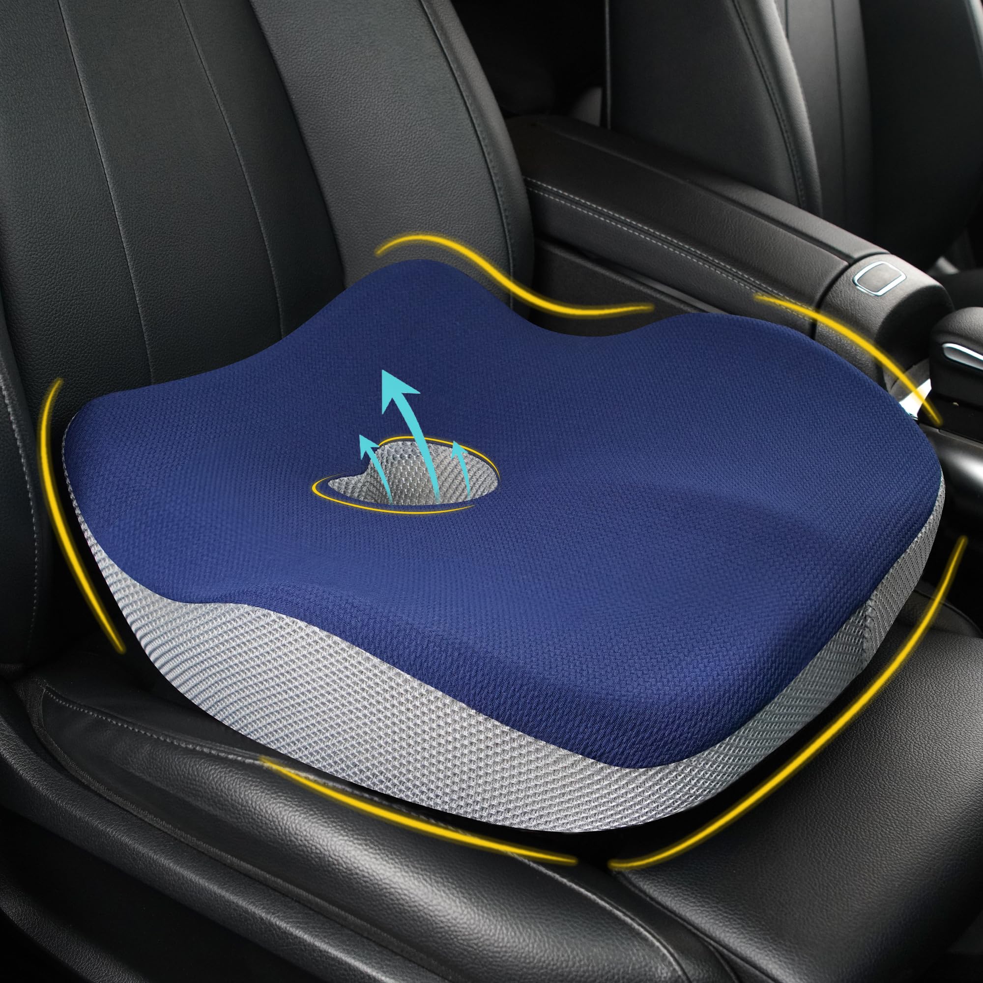 kingphenix Coussin de siège de voiture – Coussin en mousse à mémoire de forme pour un confort