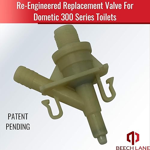 Miniatura 2 de Beech Lane Kit de válvula de agua mejorado que reemplaza 385311641 para inodoros Dometic 300, 310 y 320, mayor resistencia a la congelación, larga
