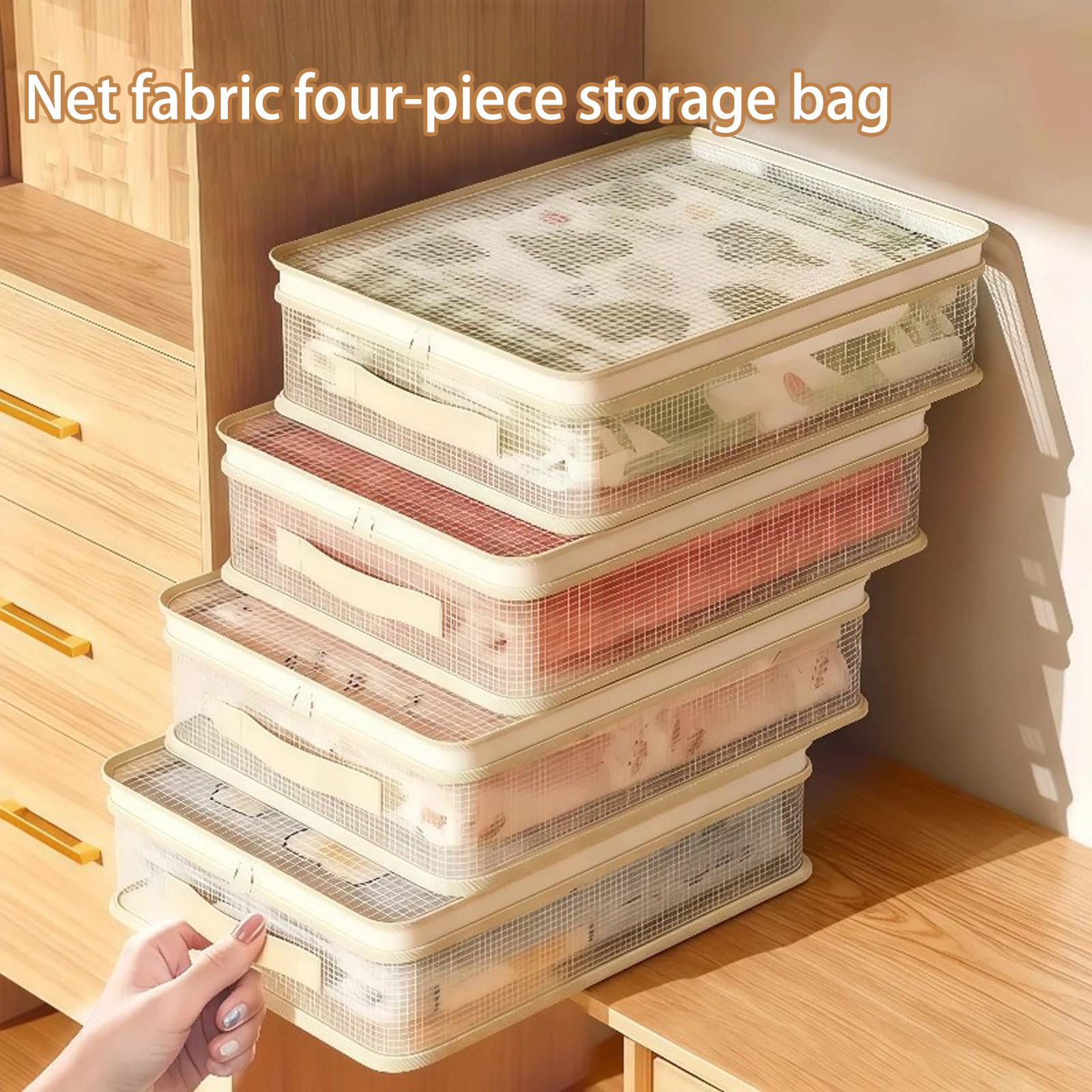 Modularer, faltbarer Stoff-Schubladen-Organizer für Zuhause, Schrank, Aufbewahrung, atmungsaktiver Behälter, Schublade, Aufbewahrungsbox