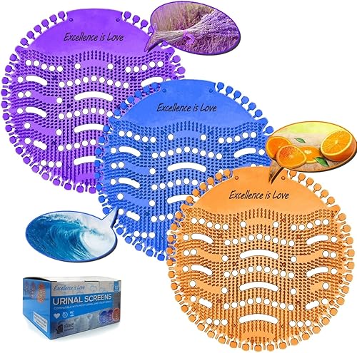 Pasteles desodorantes para pantalla urinaria con aroma azul, tecnología de bloqueo y salpicaduras para baños públicos más limpios y frescos, pastel