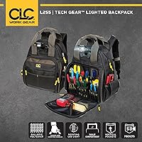 Vista 2 de CLC Custom Leathercraft L255 Tech Gear 53 Pocket Lighted Backpack, Black
