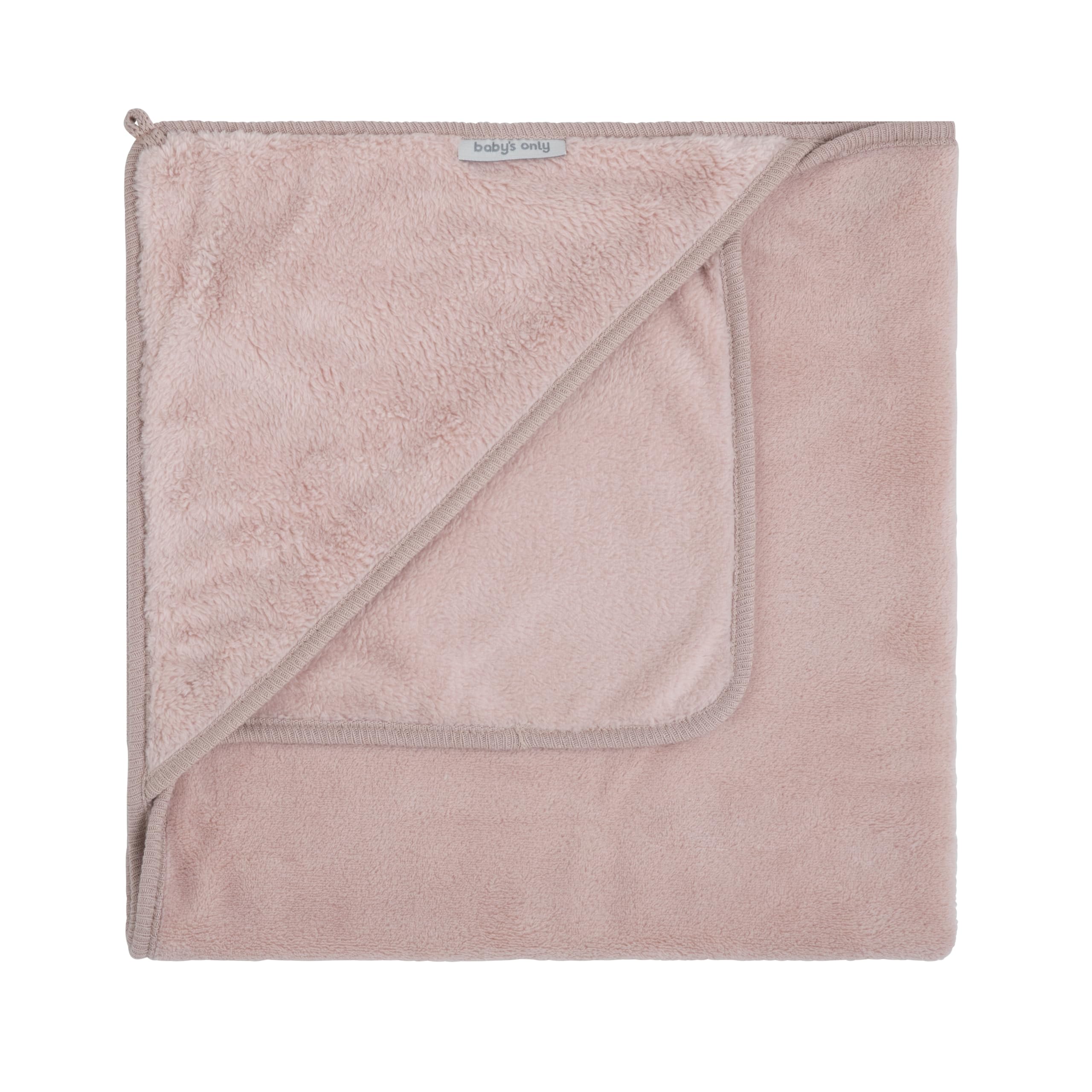 Baby's Only - Hooded baby blanket Cozy - Old Pink - 75x75 cm โ image 1