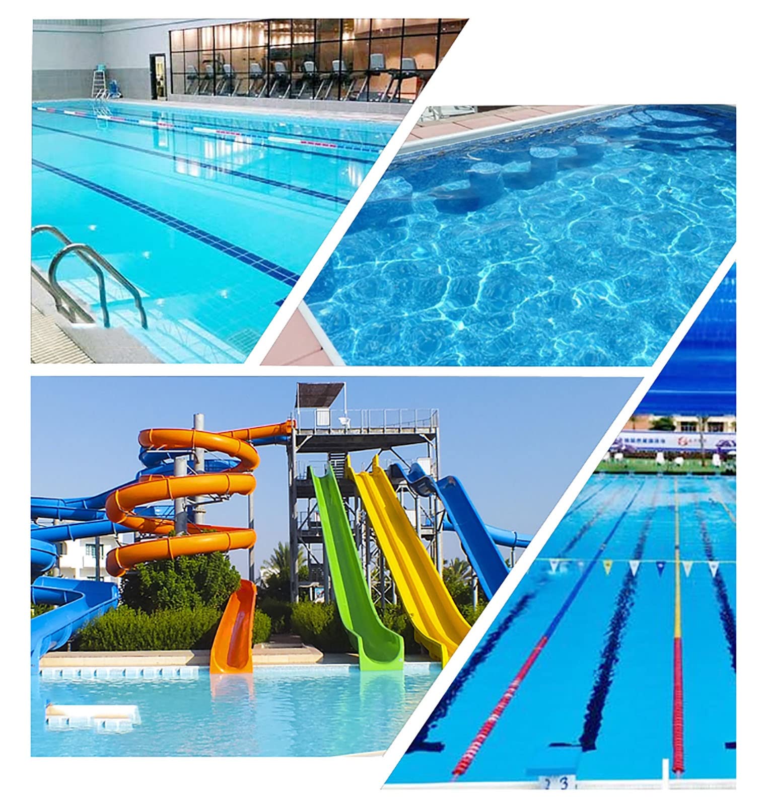 Barrière de sécurité flottante pour piscine - Résistant aux UV - Respectueux de l'environnement - Corde de sécurité et flotteur - Idéal pour la séparation des voies dans les eaux peu profondes ou
