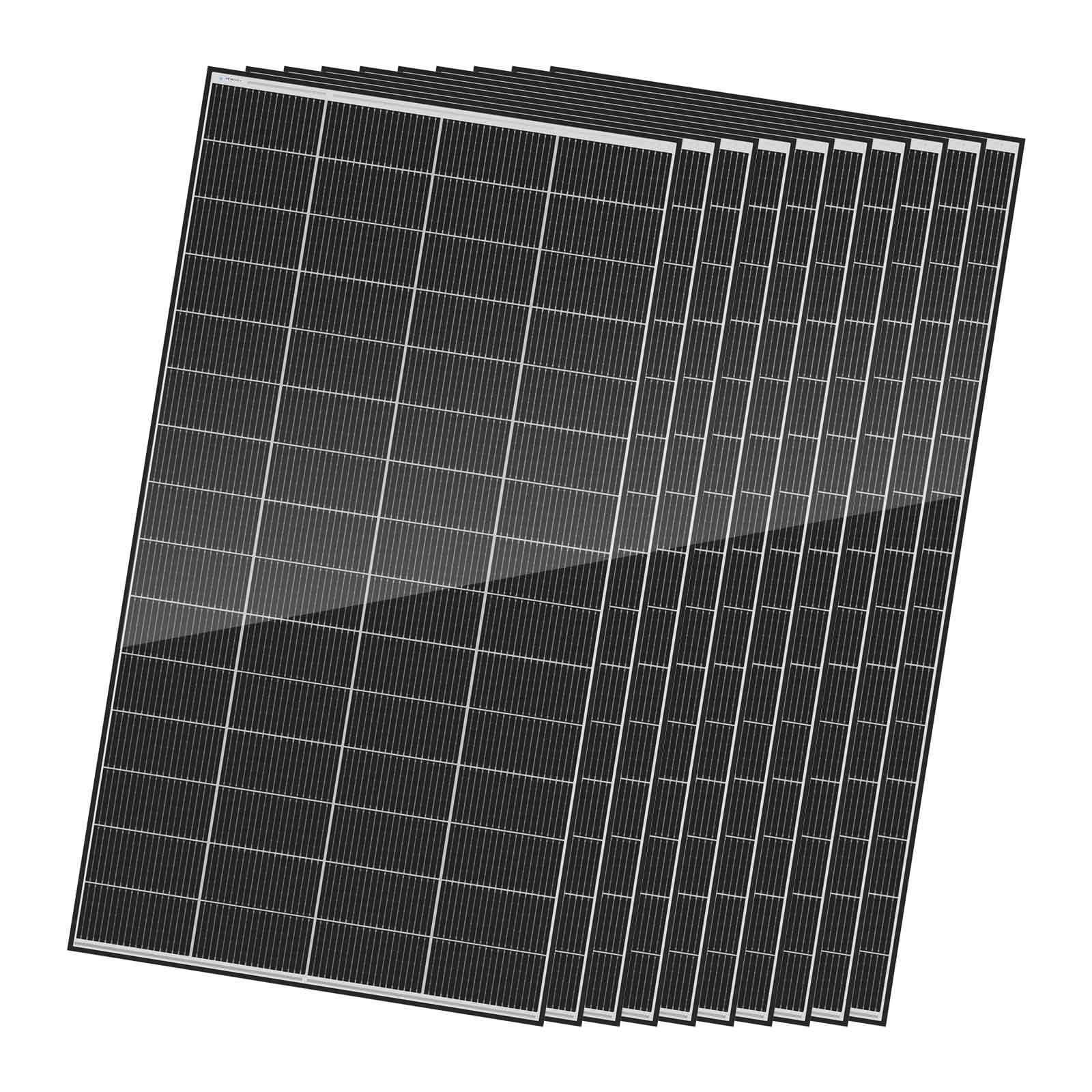 Renogy 320 Watts Solar Panels 10PCS 12V/24V N-Type 18BB Solar Panel Monocrystalline Total 3200W On/Off Grid Application Over 1000 Watt Solar Panel 25%