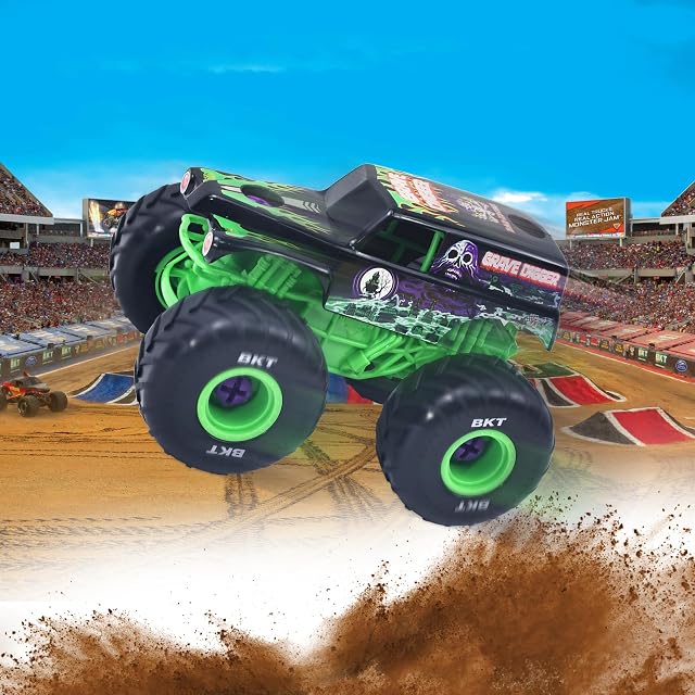 Foto 7 de 7 de MonsterJam Mechanix - Vehículo a Escala 1:18 con Piezas Desmontables, Incluye Destornillador y 4 Ruedas…