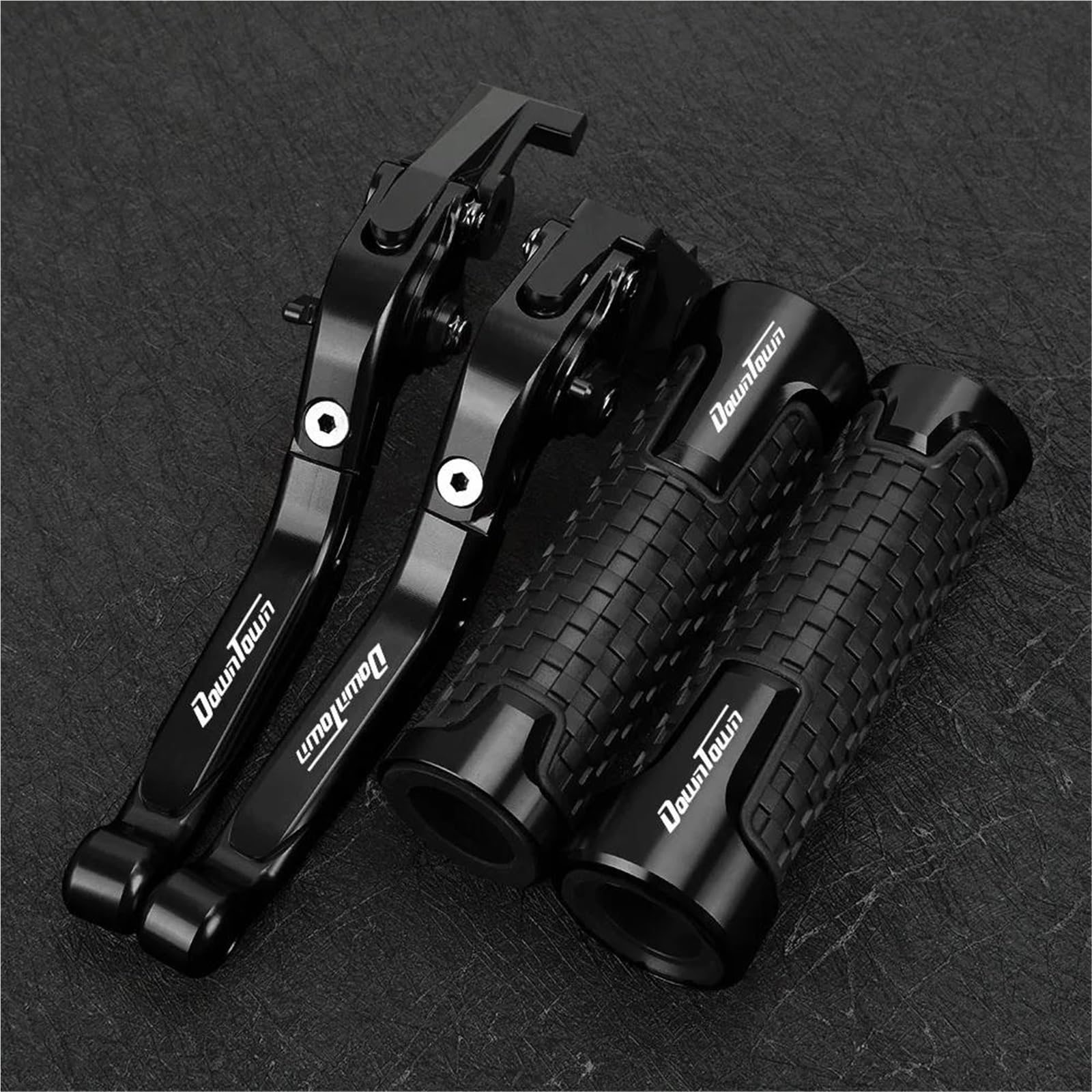 GQUIKGW Replace Motorcycle Brake Clutch Levers Handlebar Controls for KYMCO Downtown DT 125 200 300 350 125i 200i 300i 350i 2023 2024(Black2)