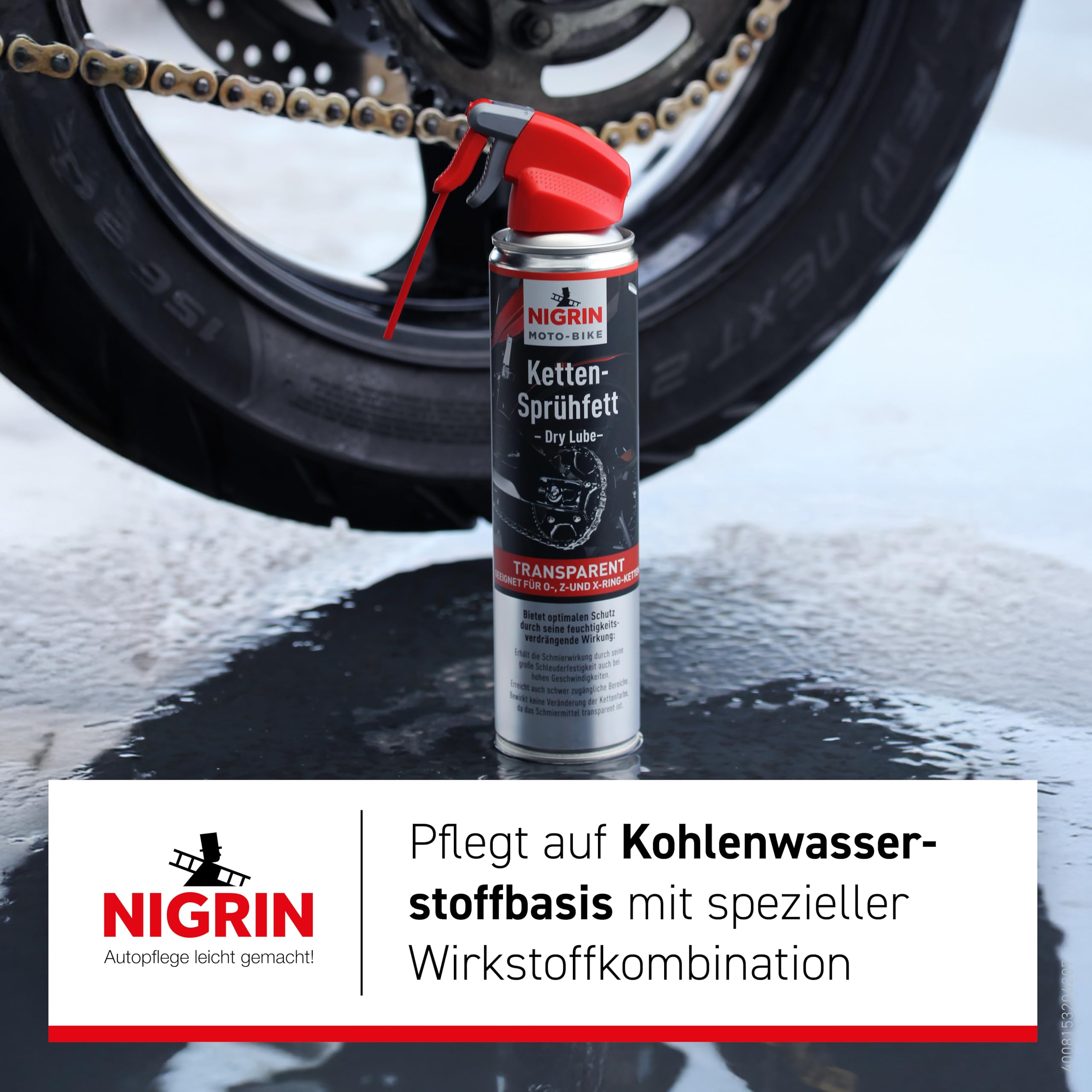 NIGRIN 20620 - Spray per Catena Moto, 400 ml
