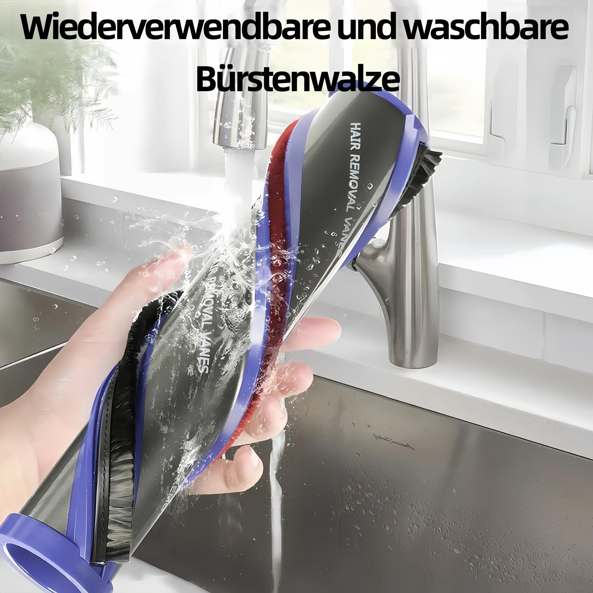 Elektrische Bodendüse für Dyson V15 V11 V10 V8 V7 Aufsatz, Upgrade Torque Drive Bodenbürste mit Anti-Tangle & Einstellbarer Saugkraft, Ersatzbürste Zubehör für Teppich Hartboden und Tierhaare