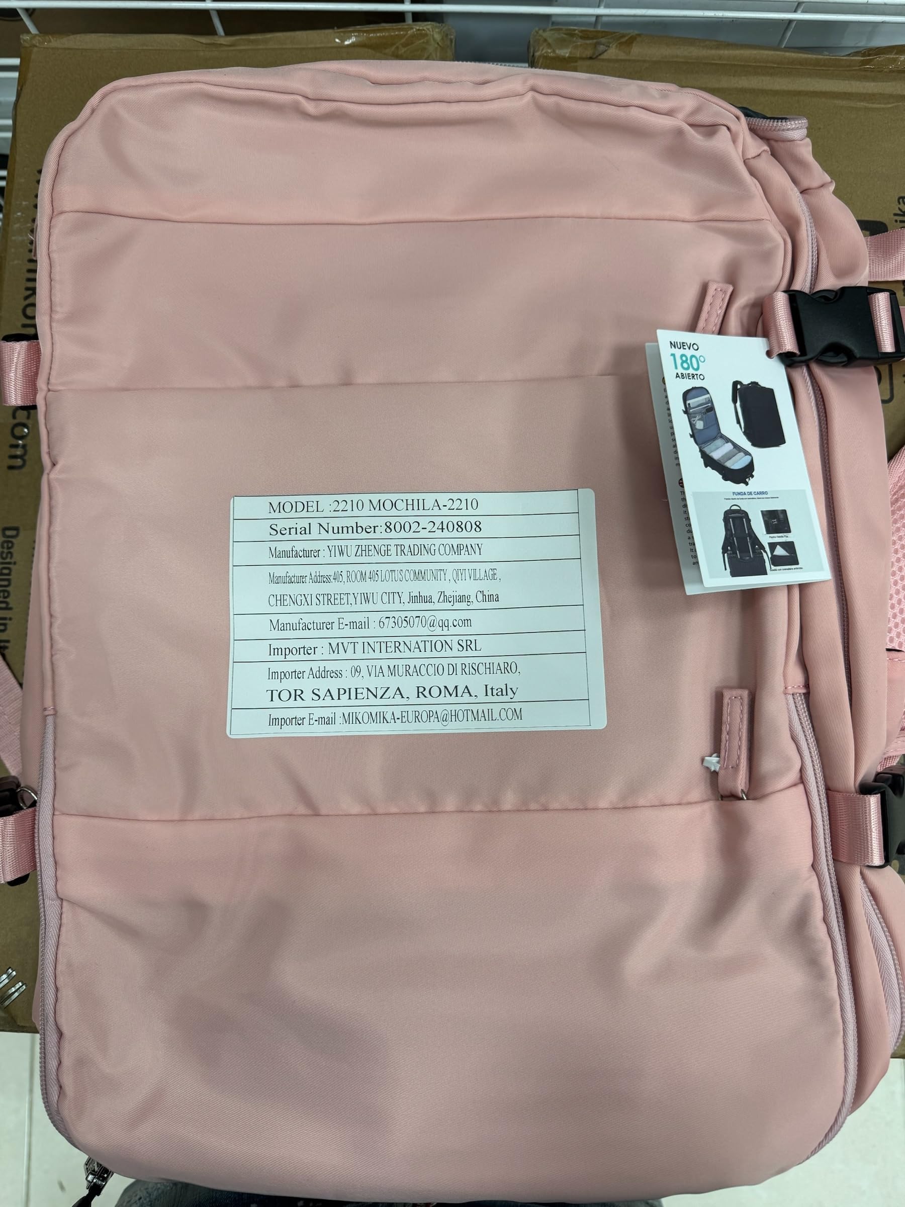 Mochila de Viaje Grande Resistente al Agua con Compartimento para Zapatos, Puerto USB y Antirrobo