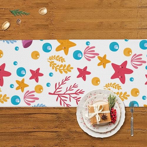 Miniatura 5 de Christmas Table Runner 60 Inches Long Fall Table Runner for Dining Table Christmas Decorations Coffe Table Runner with Tassels Kitchen & Table