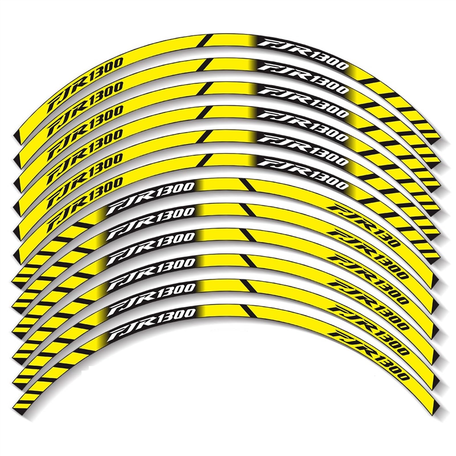 Frynuzb A1 Applique For For Fjr1300 Fjr 1300 Motorcycle Wheel Stickers Stripes Reflective Stickers(A1)