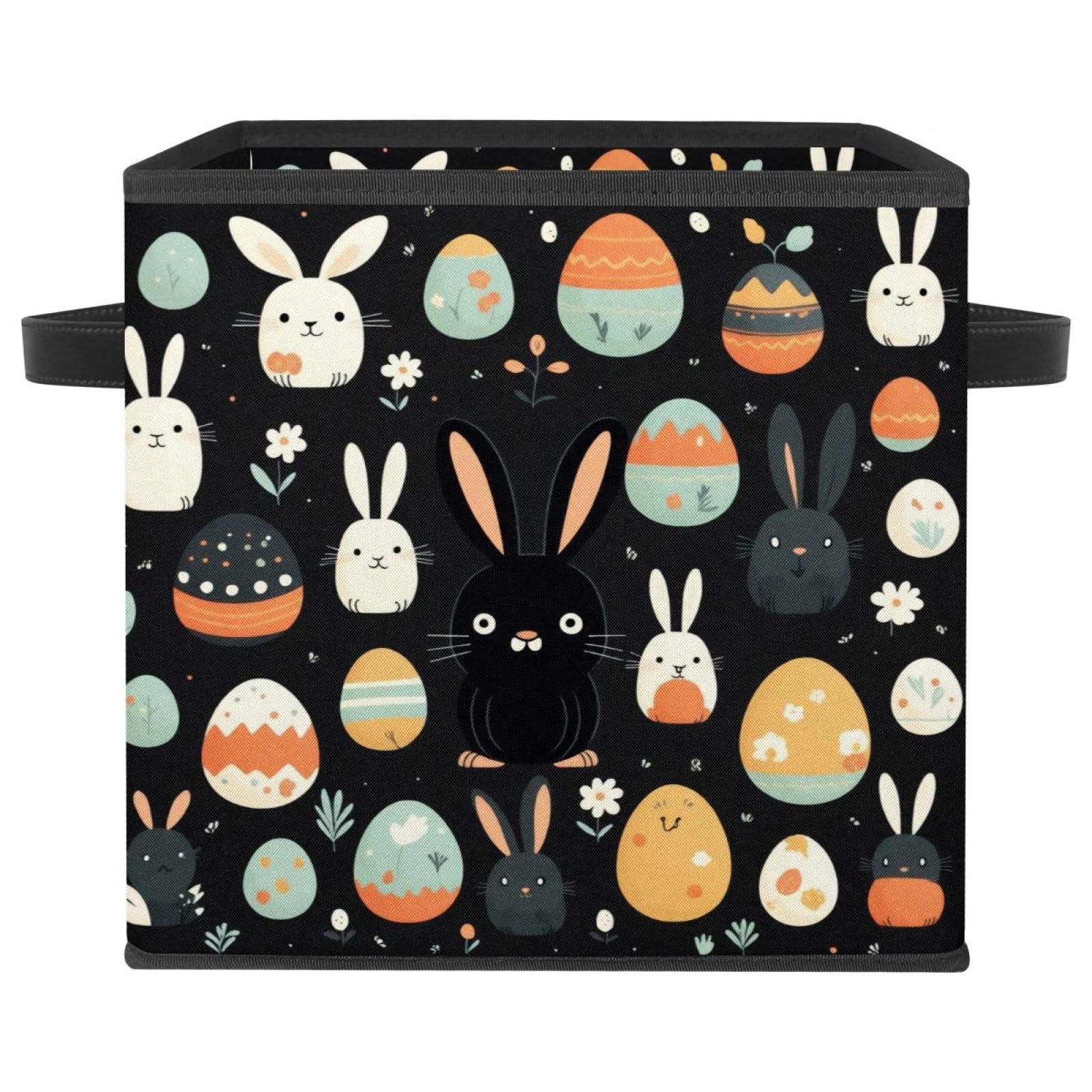 Boîte pliable de rangement design lapin de Pâques pour organiser la chambre