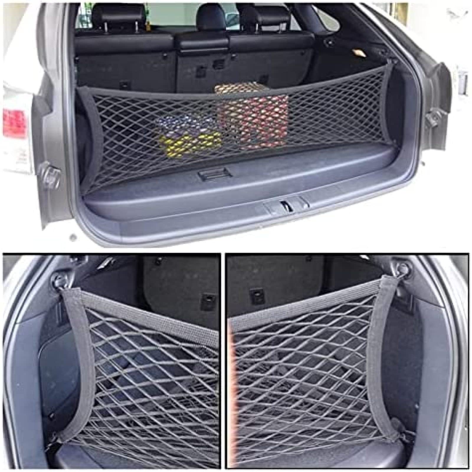 Accessoires de Voiture de Bagage élastique de Maille de Crochet de Filet de Cargaison de Coffre 90 * 30 cm