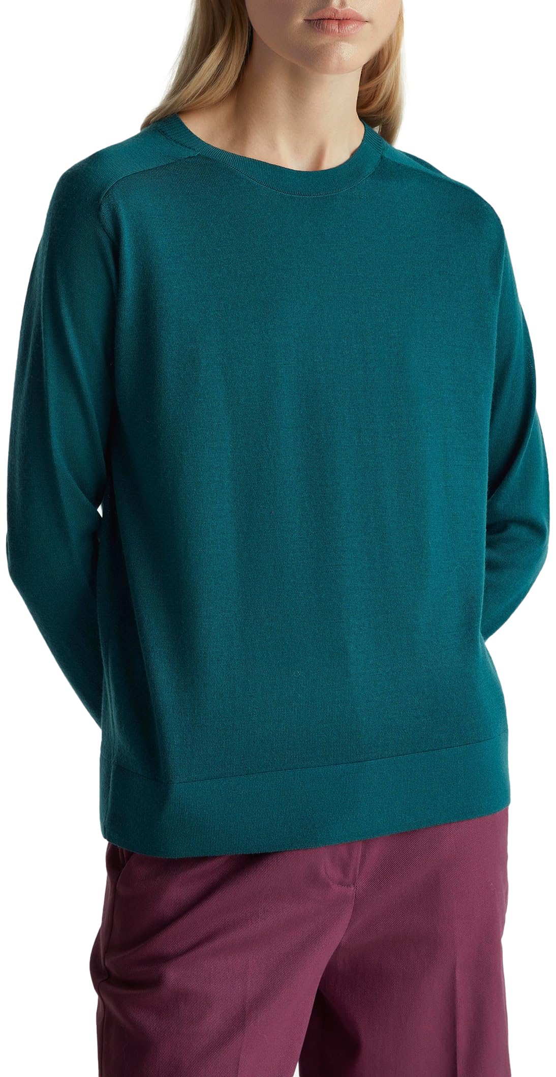 United Colors of Benetton Women's Sweater, Green, M