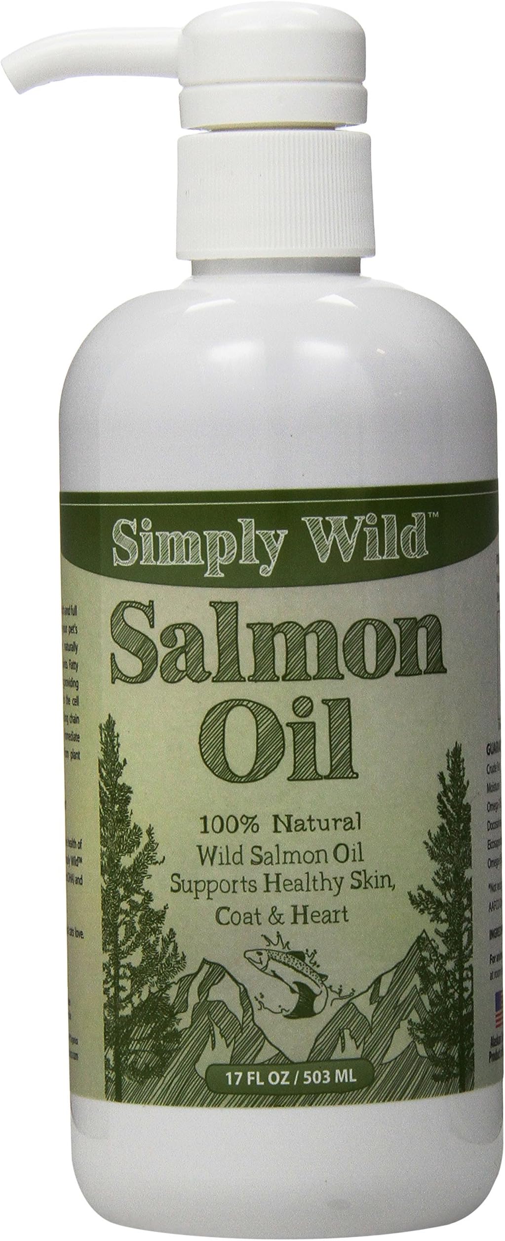 Simply WildSalmon Oil for Optimal Pet Health; A Natural Solution for Skin, Coat, Joint, Brain, Heart and Immune Health for Dogs 100% Natural, 16-oz Bottle