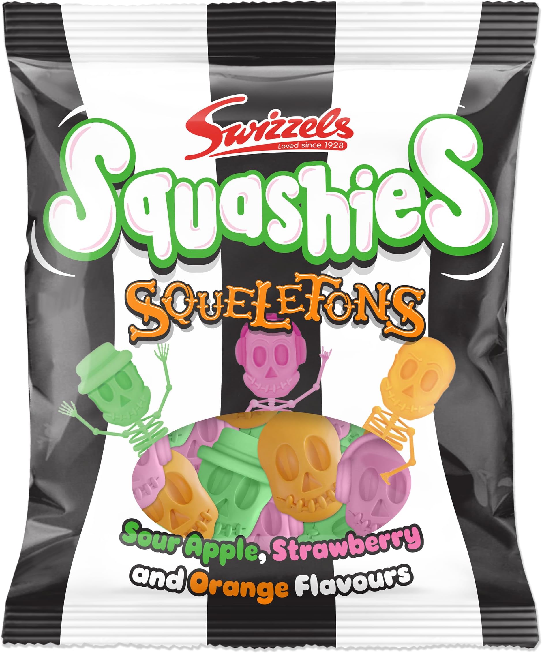 Swizzels Squashies Squeletons 120g โ Halloween Sweets, Trick or Treat Candy, Perfect for Pick n Mix, Party Bags, and Sweet Treats for Parties